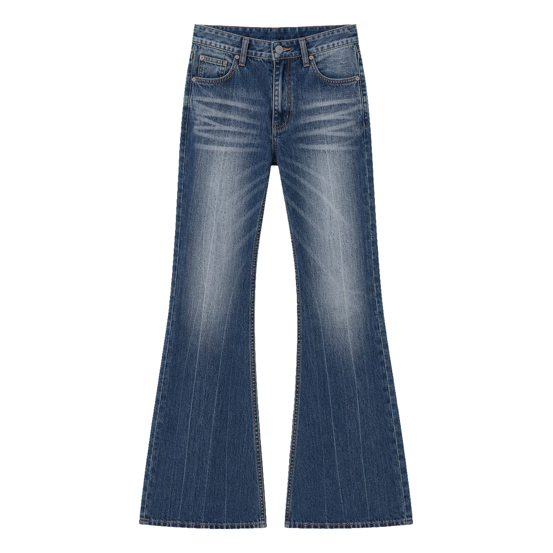 Flare denim pants