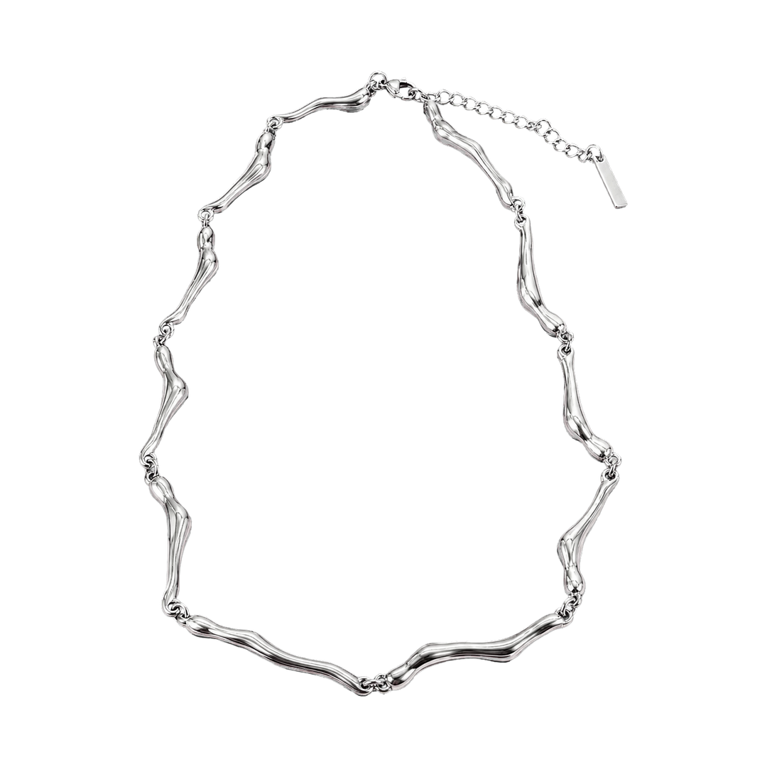 Molten link necklace