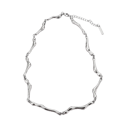 Molten link necklace