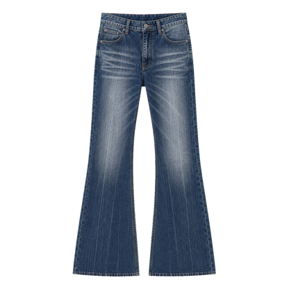 Flare denim pants