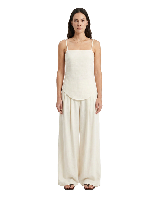 Draped Camisole & Loose Pants Set